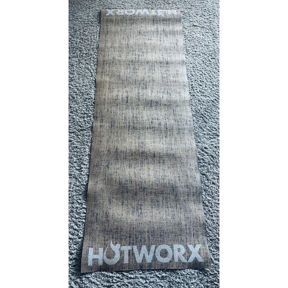 HOTWORX Yoga Mat, Brown Hemp Fiber, 72" x 24" Mat for Hot Yoga - New - Picture 1 of 2